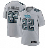 Men's Carolina Panthers #22 Christian McCaffrey Gray Atmosphere Fashion Stitched Game Jersey Dzhi,baseball caps,new era cap wholesale,wholesale hats